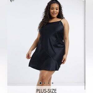 COLLUSION plus size satin slip dress